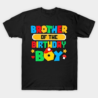 Brother Of The Birthday Boy Game Gaming Family Matching T-Shirt